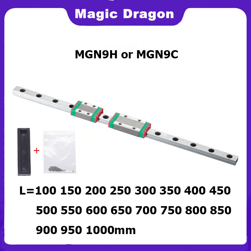 Linear Rail Mgn12H Set - รางเลื่อนแบบเส้นตรง MGN9 ขนาด 9 มม. ใหม่