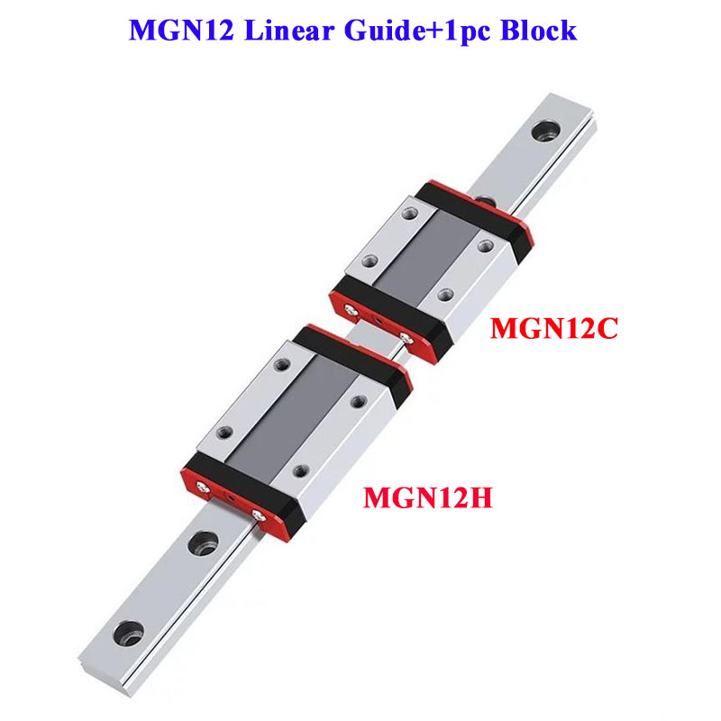 Linear Rail Mgn12H Set - รางนำทางเชิงเส้นขนาด 12 มม. MGN12 รางเชิงเส้นขนาดเล็ก L
