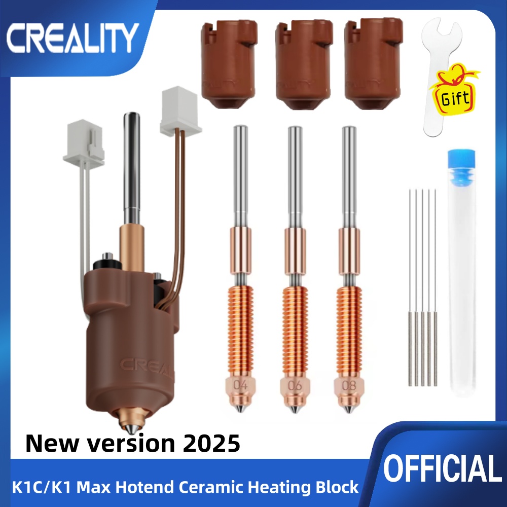 High Flow Ceramic Hotend - Creality Official K1C ชุดบล็อกทําความร้อนเซรามิก Quick-swap ชุดหัวฉีด