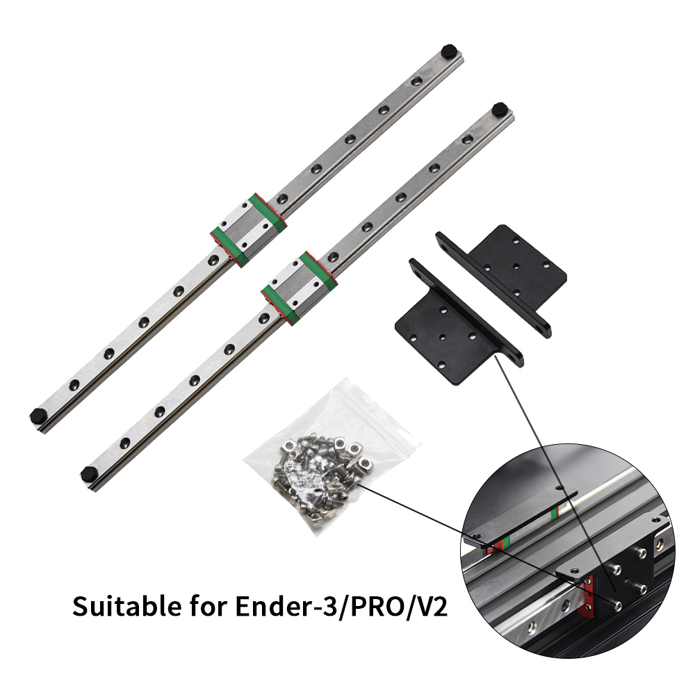 ชุดอัพเกรดรางเลื่อนแกน Y คู่ E - Linear Rail Mgn12H Set บทวิจารณ์และราคา