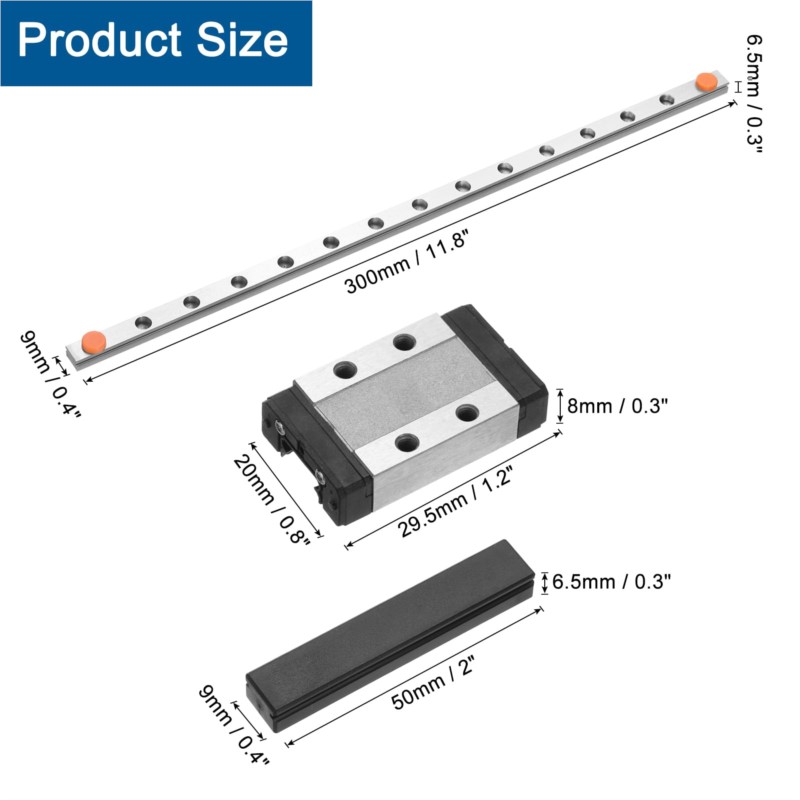 1PCS MGN9 9mm Linear ท่องเที่ย - Linear Rail Mgn12H Set บทวิจารณ์และราคา