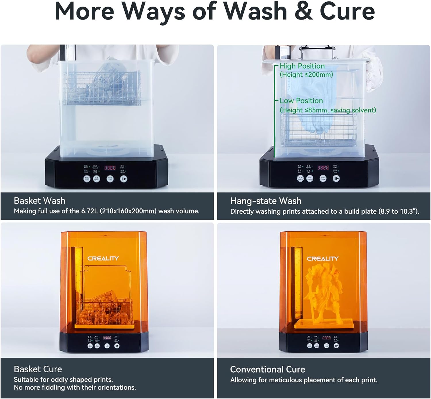 เครื่องล้างและอบเรซิ่นสำหรับเค - Large Resin Wash And Cure Station บทวิจารณ์และราคา
