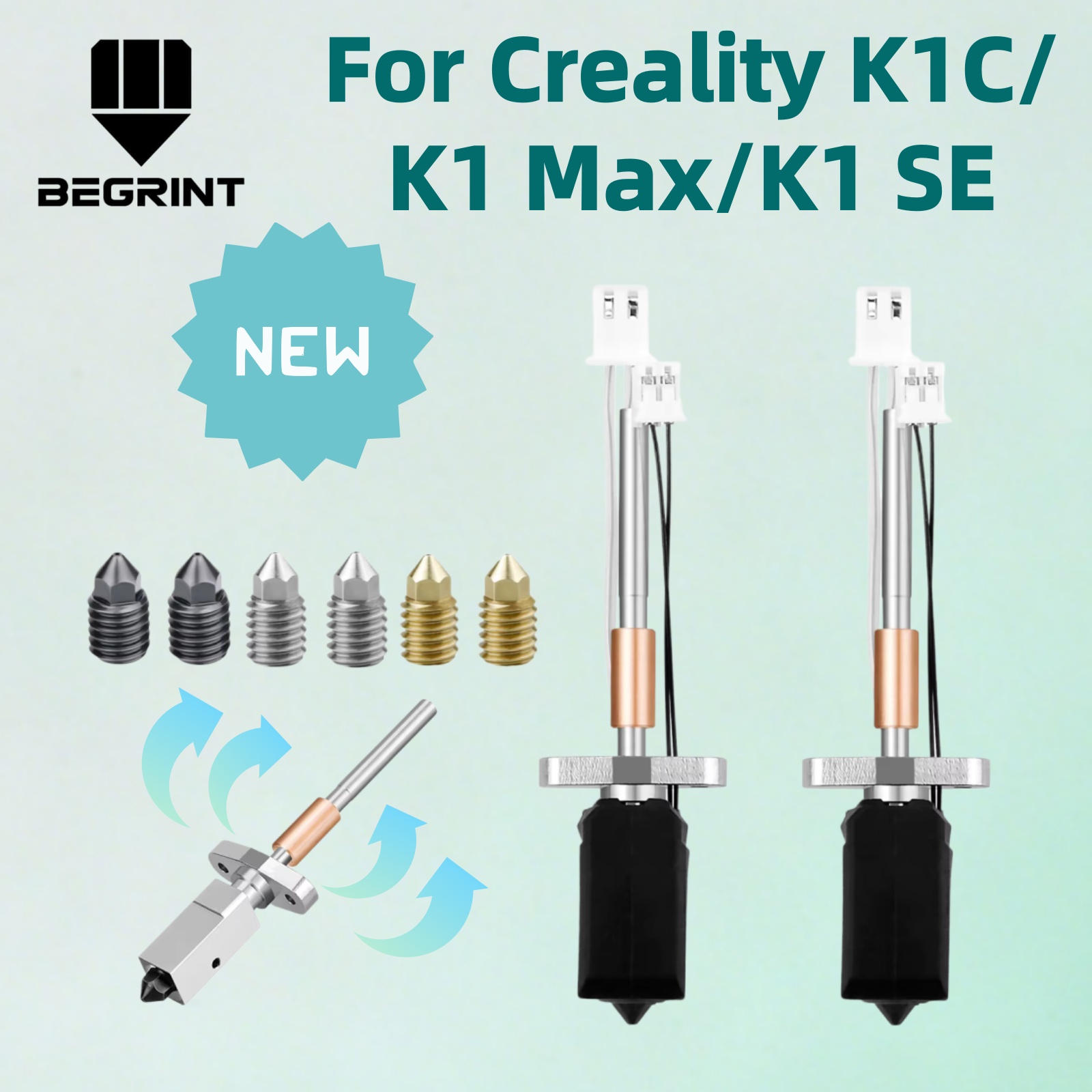 ชุดบล็อกทำความร้อนเซรามิกใหม่ล - High Flow Ceramic Hotend บทวิจารณ์และราคา