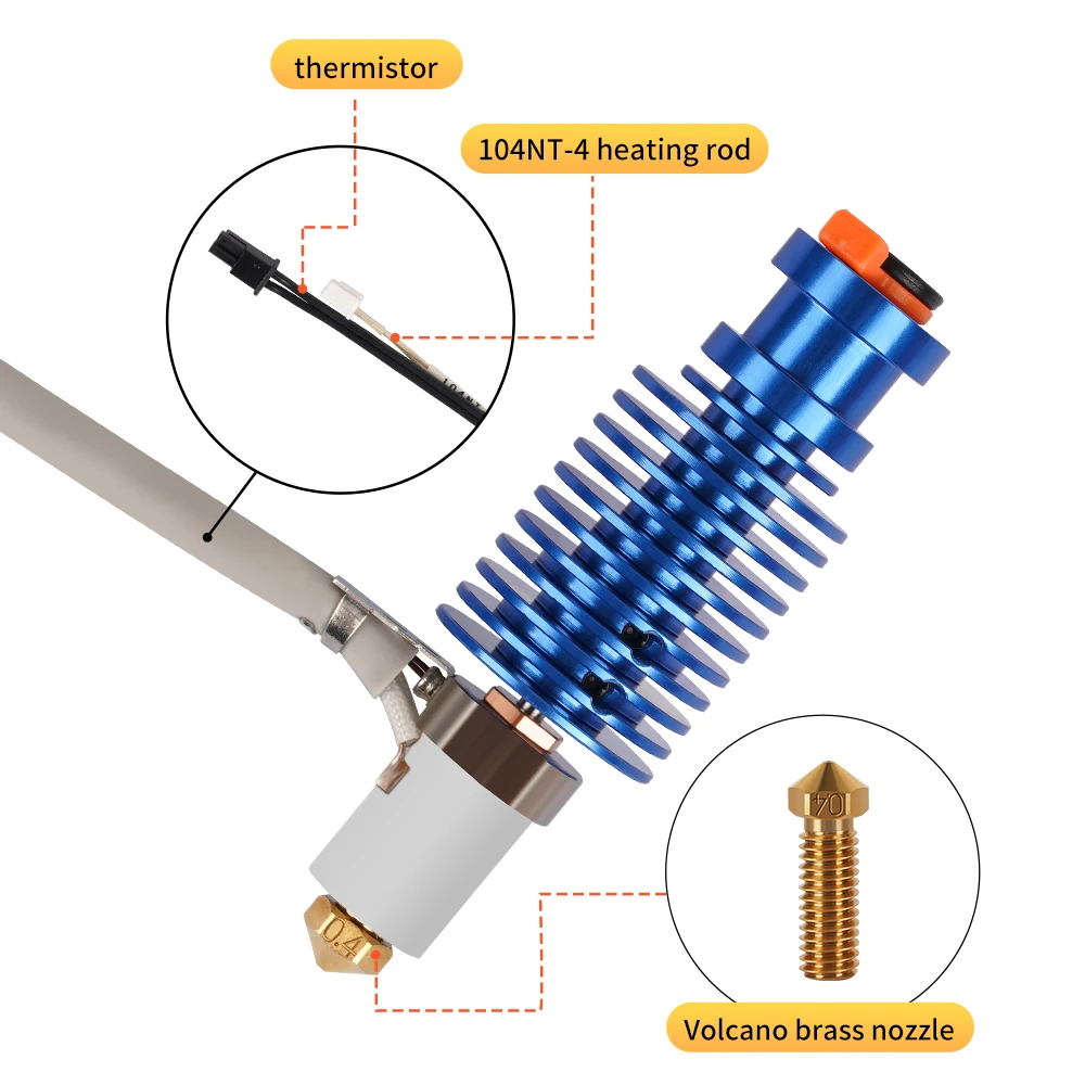 ชุดหัวฉีด Volcano Hotend 24V 6 - Corexy 3D Printer Kit บทวิจารณ์และราคา
